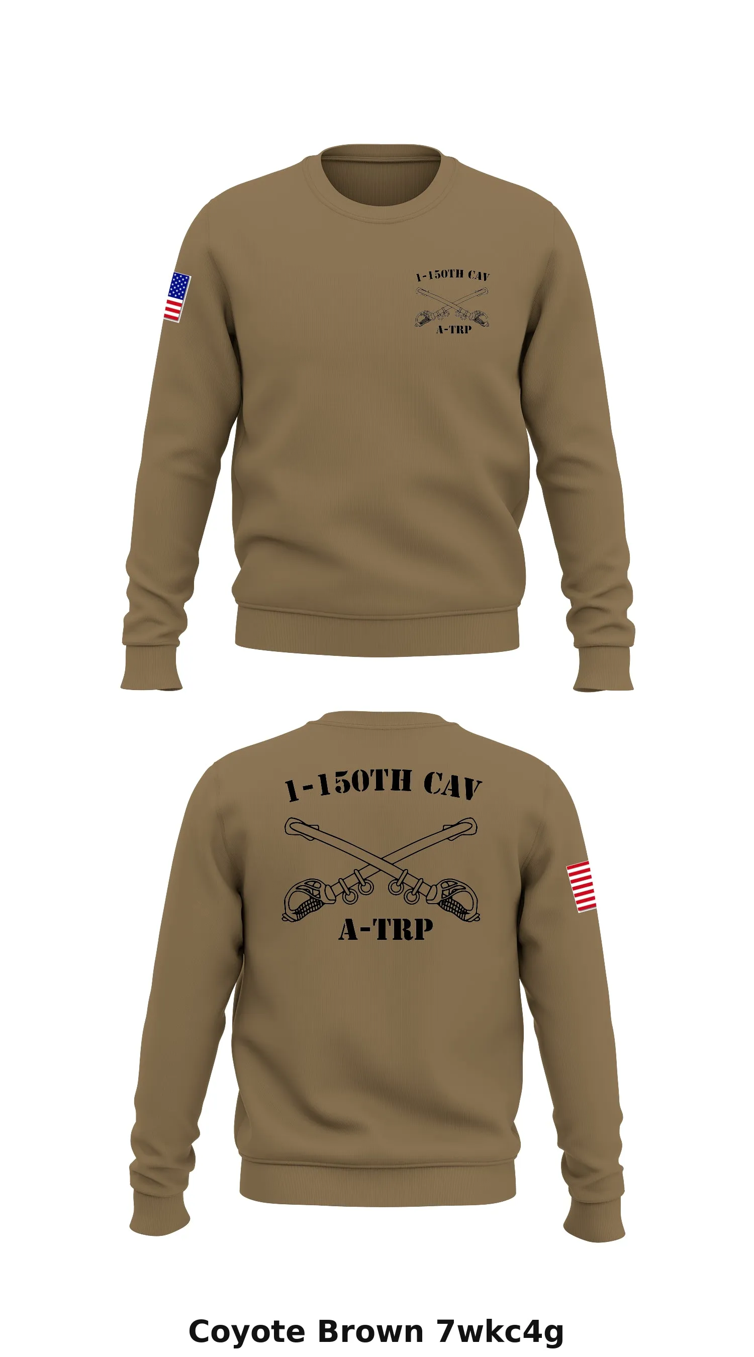 1-150th CAV A-TRP Store 1 Core Men's Crewneck Performance Sweatshirt - 7wkc4g