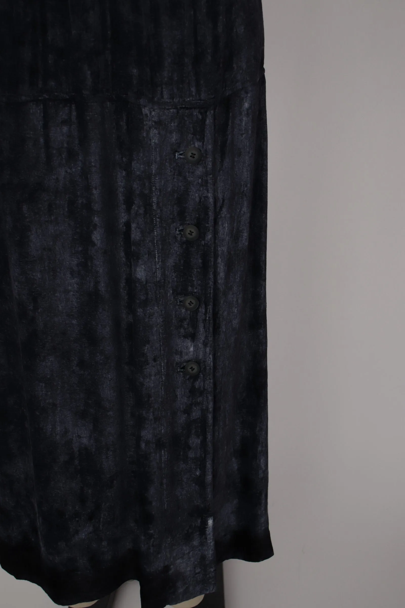 1990s Issey Miyake Velvet Skirt Set