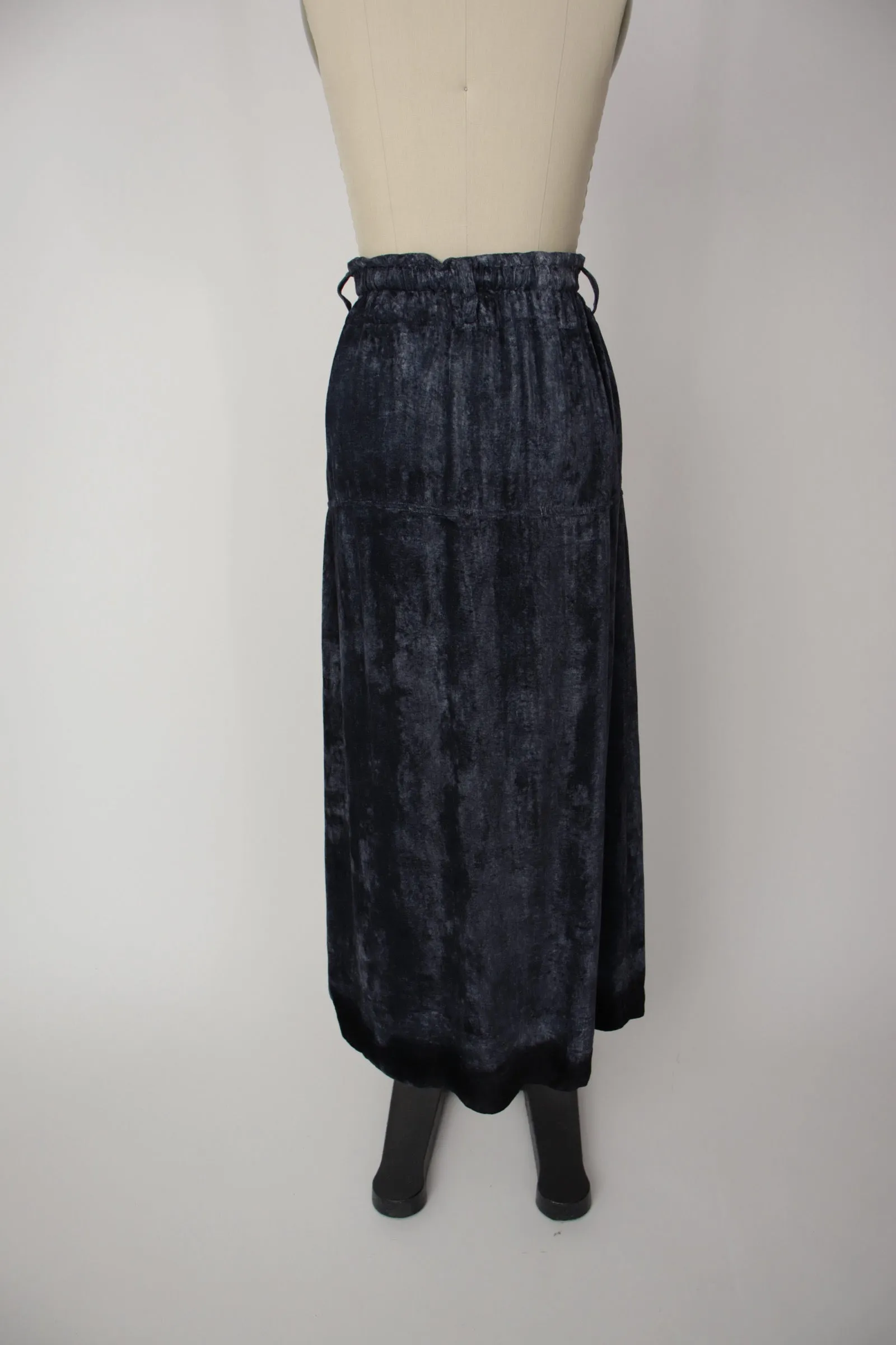 1990s Issey Miyake Velvet Skirt Set