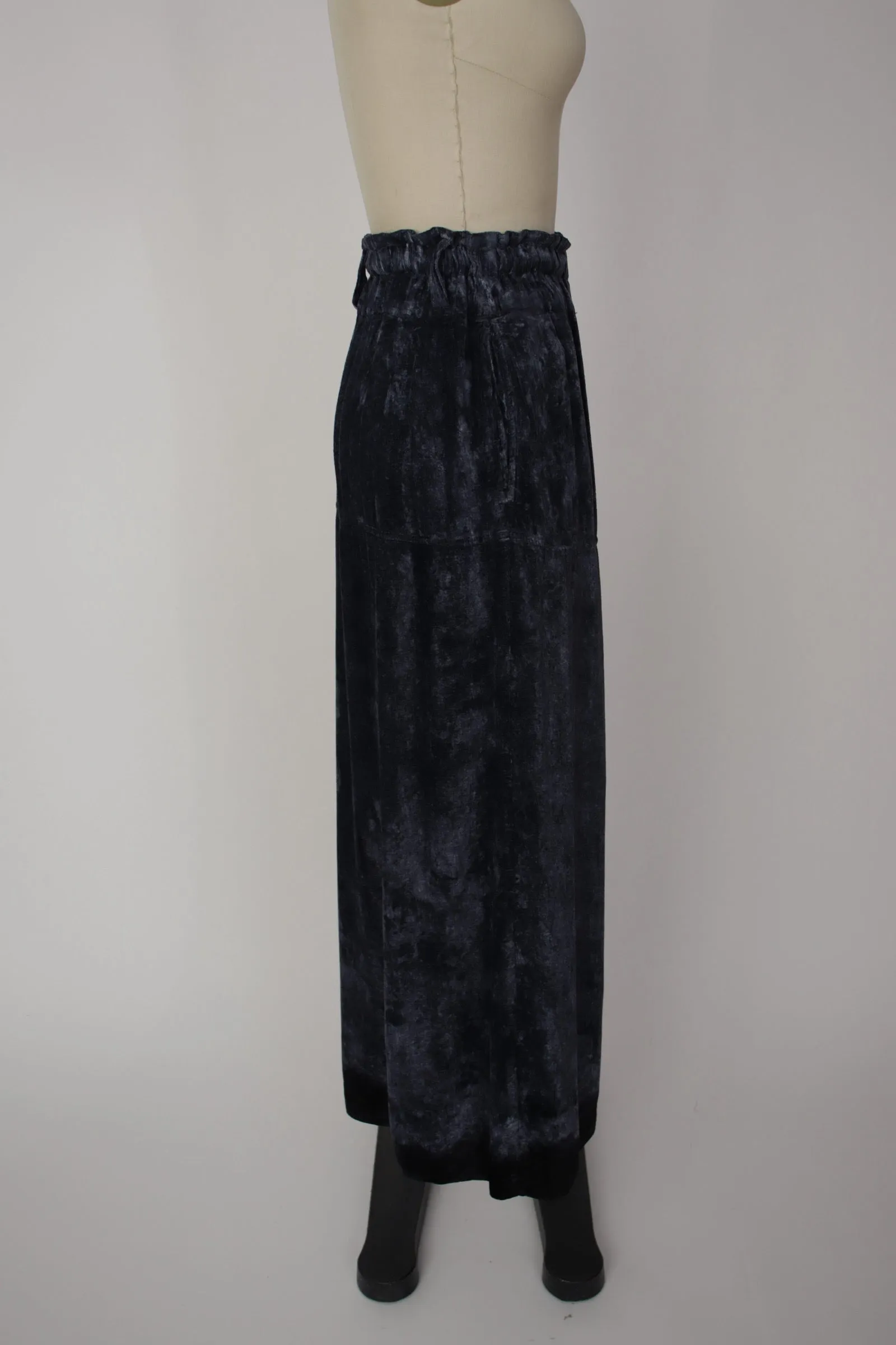 1990s Issey Miyake Velvet Skirt Set