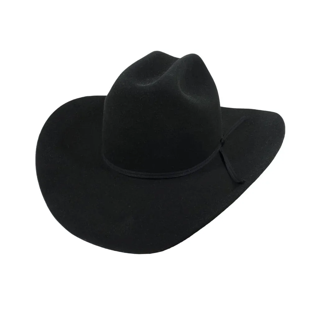 3X CATTLEMAN BLACK STETSON FELT HAT