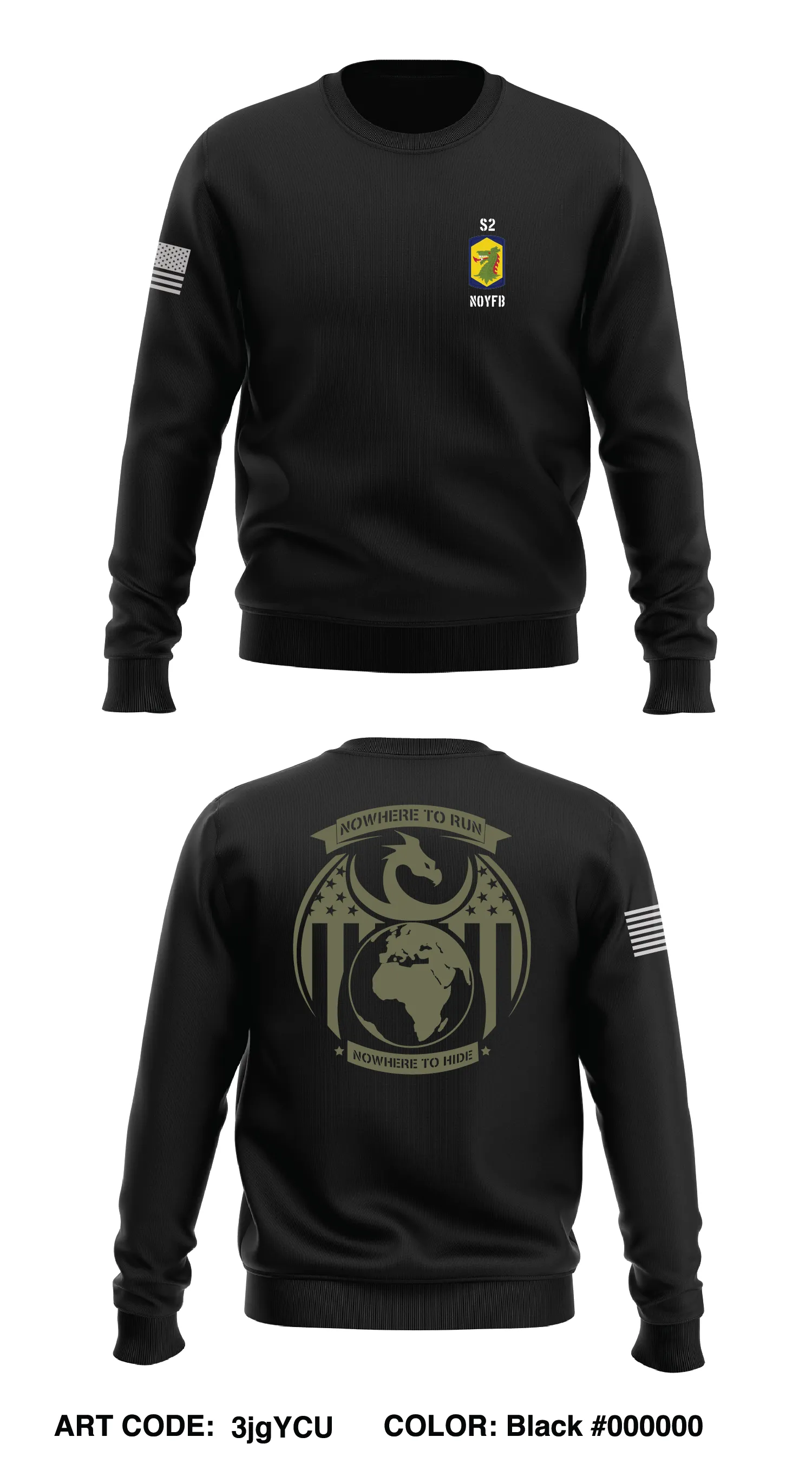 404th MEB S2 Deployment Store 1 Core Men's Crewneck Performance Sweatshirt - 3jgYCU