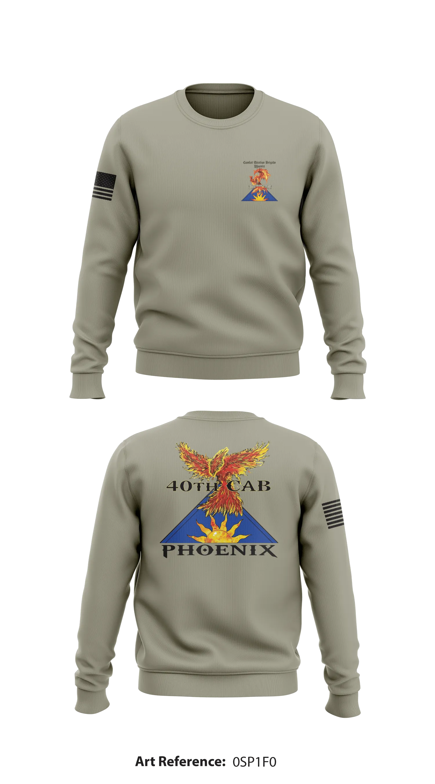 40th Combat Aviation Brigade Store 1 Core Men's Crewneck Performance Sweatshirt - 0sp1f0