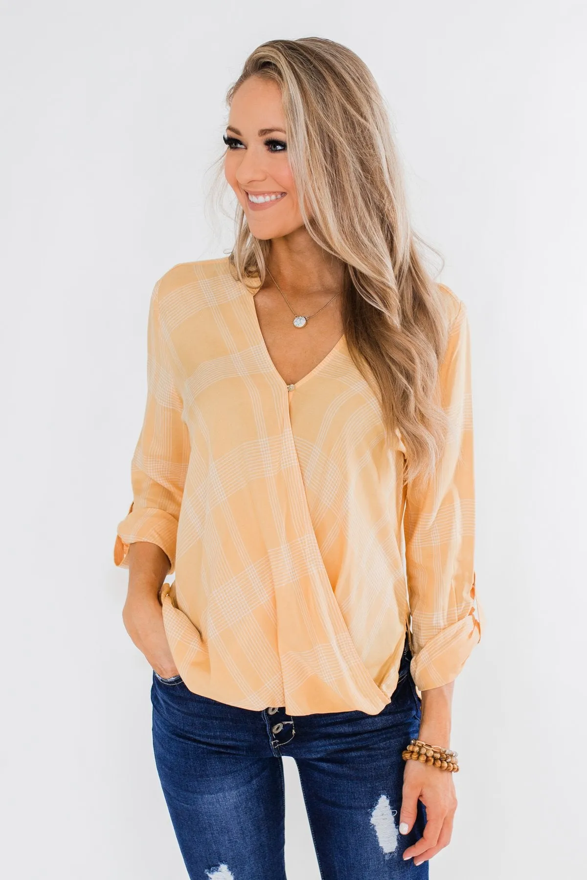 A Day In The Sun Light Flannel Blouse- Yellow