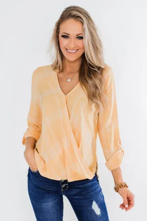 A Day In The Sun Light Flannel Blouse- Yellow