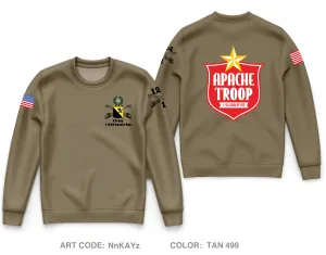 A Troop 1|124th Cavalry Reg Core Men's Crewneck Performance Sweatshirt - NnKAYz