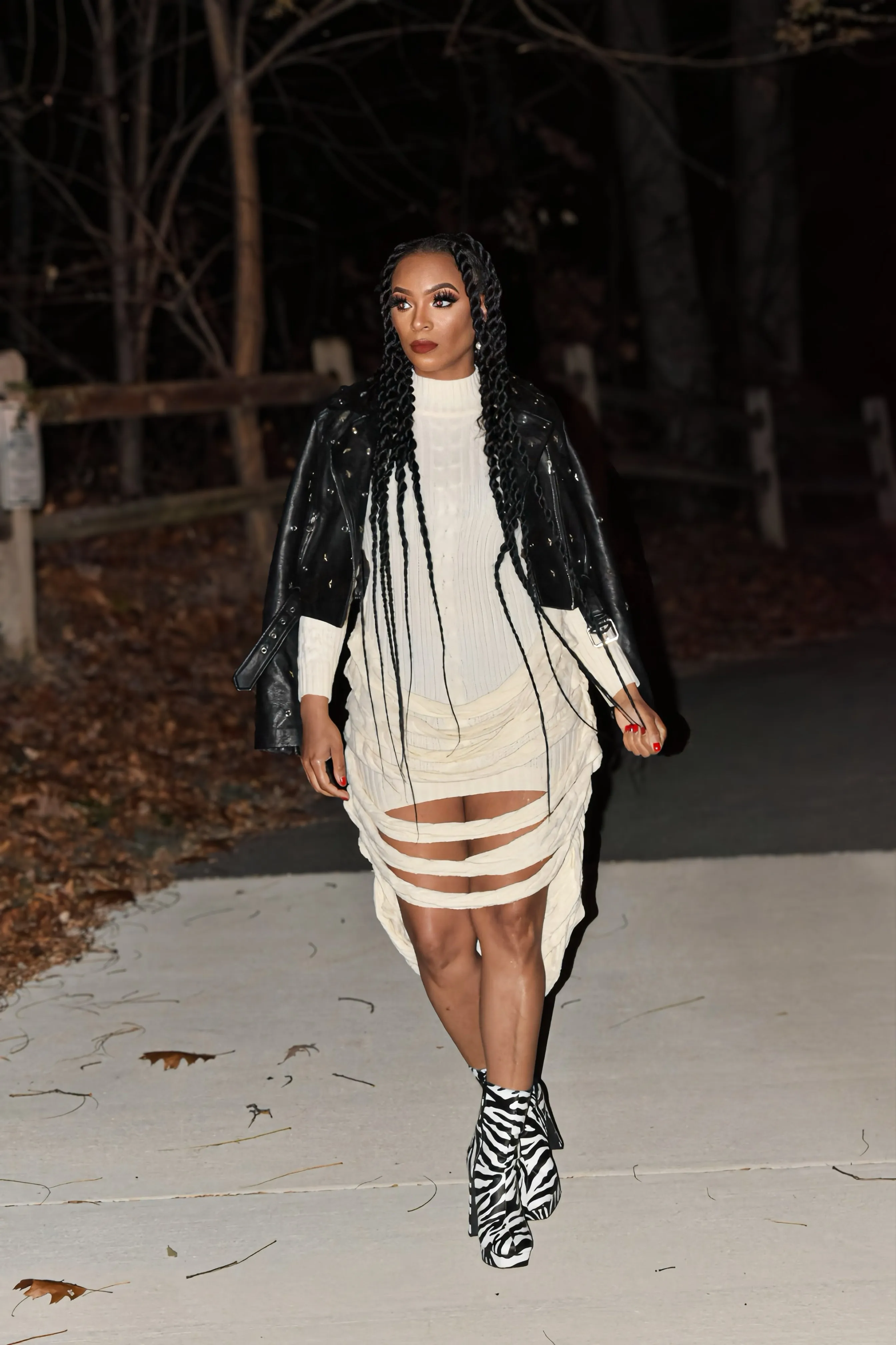 All About Me Draped Sweater Dress