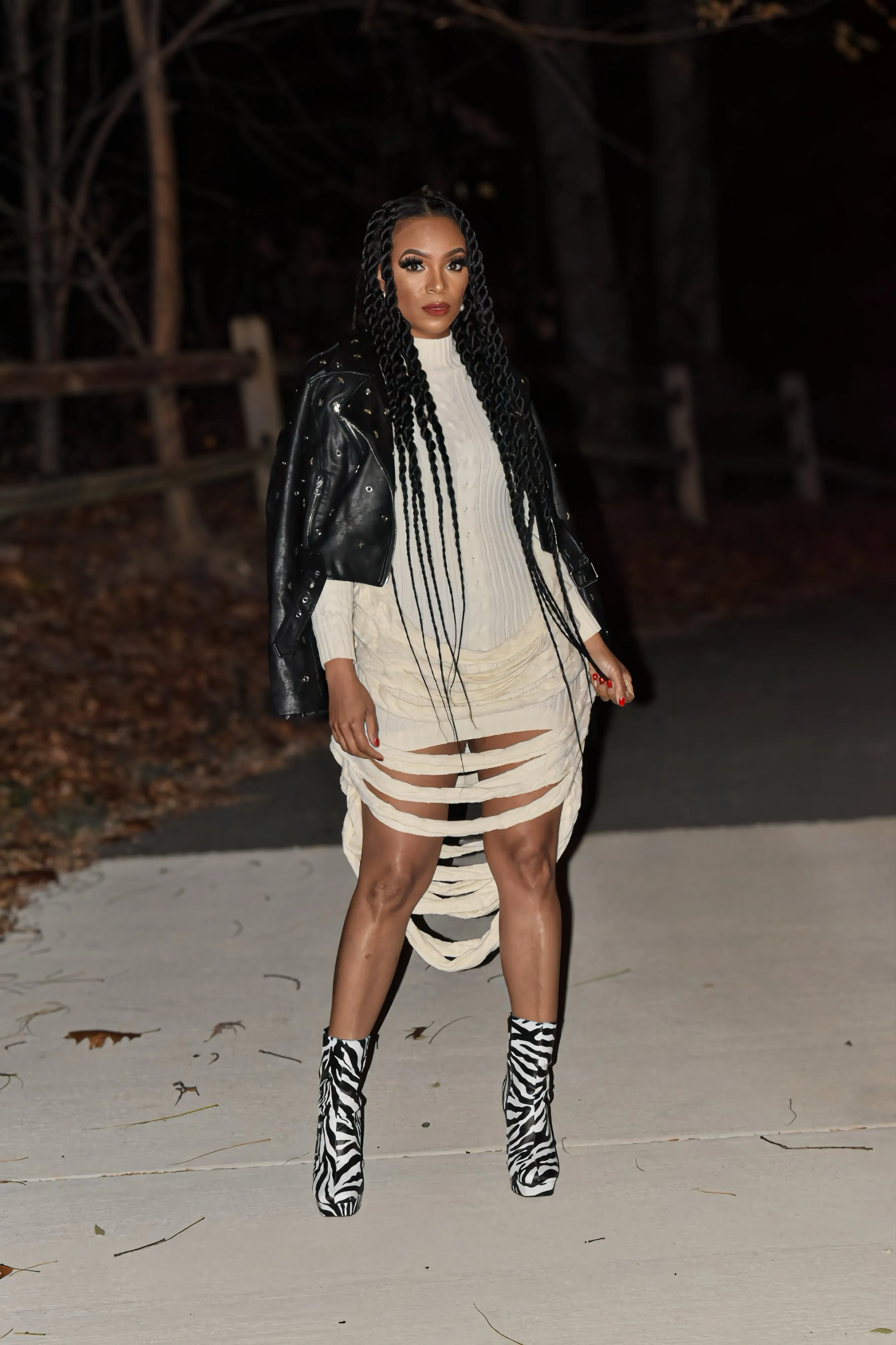 All About Me Draped Sweater Dress
