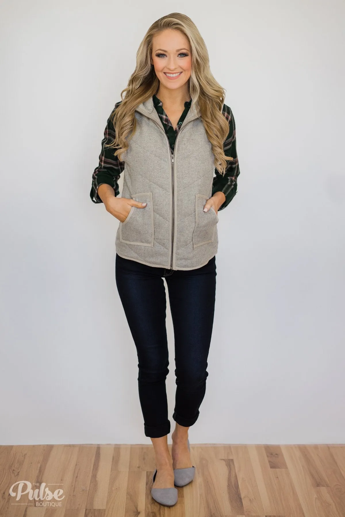 All Seasons Plaid Top- Hunter Green