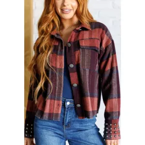 Already There Plaid Shacket