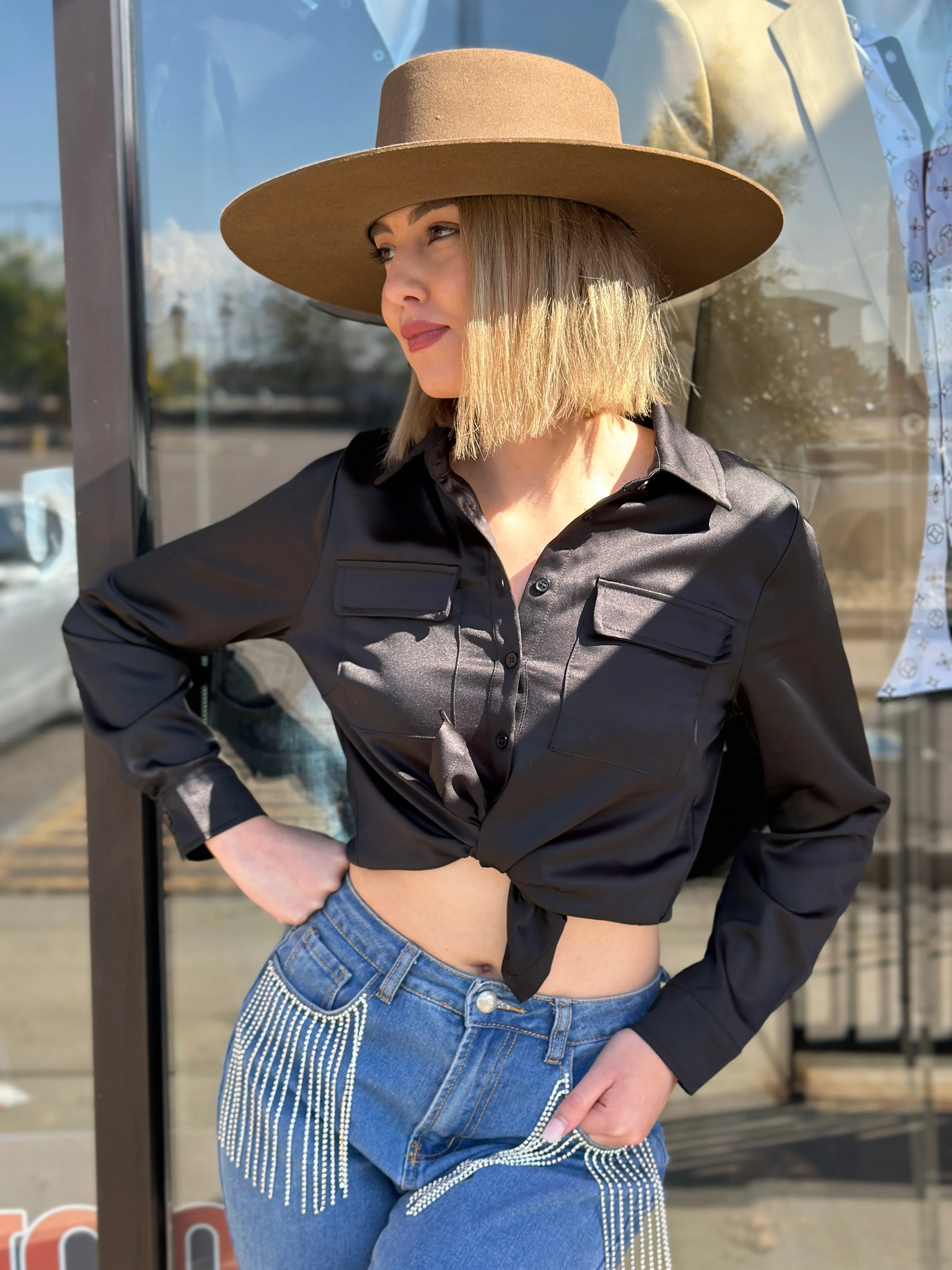 Analia Black Flannel