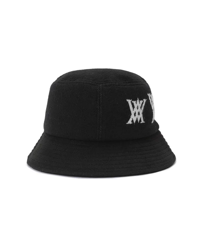 ANEW Golf: Jacquard Triple Logo Bucket Hat - Black