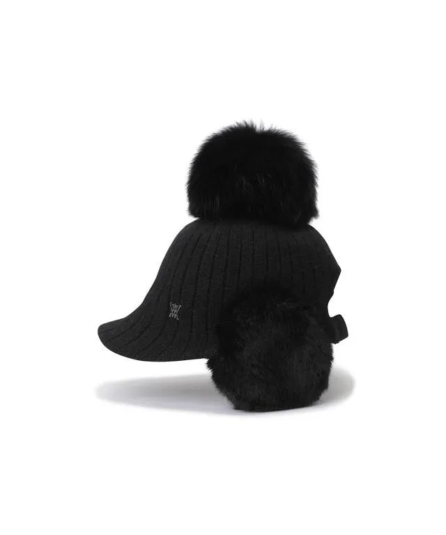 ANEW Golf: Women's Angora Knit Cap - Black