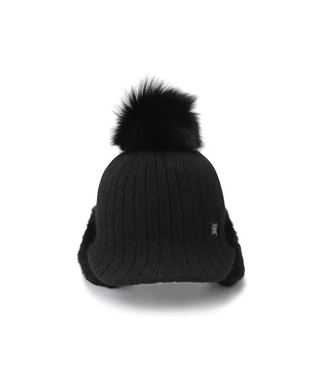 ANEW Golf: Women's Angora Knit Cap - Black