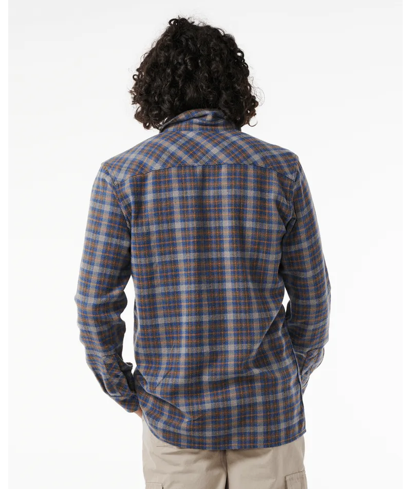 ARCHIVE OCEAN TECH FLANNEL - COBALT NAVY