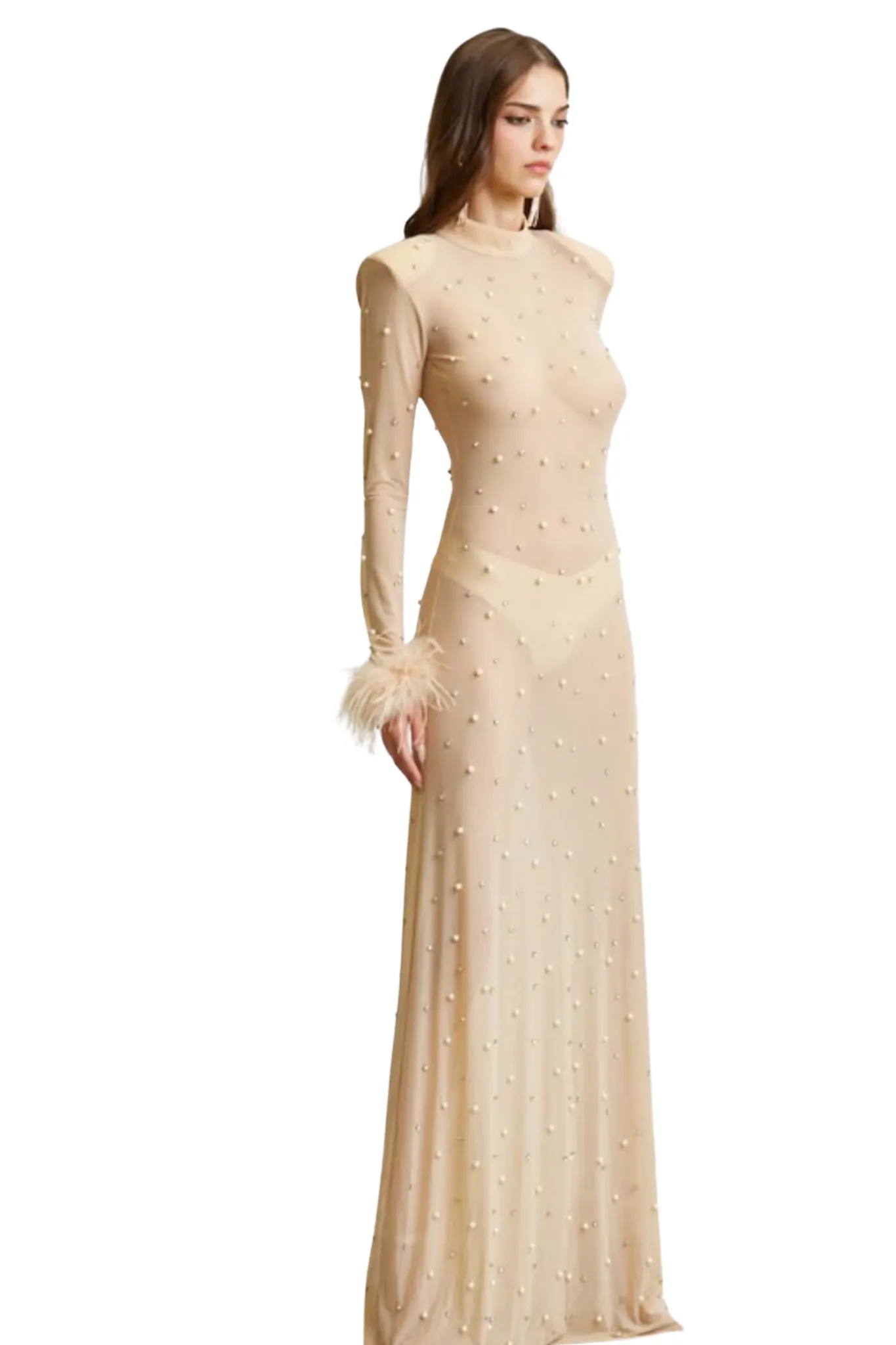 Azora Sheer Maxi Dress