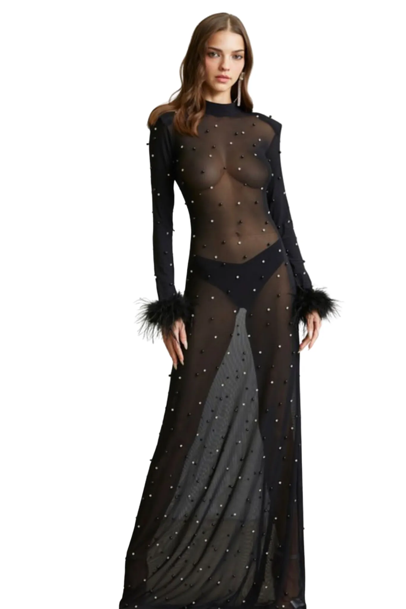 Azora Sheer Maxi Dress