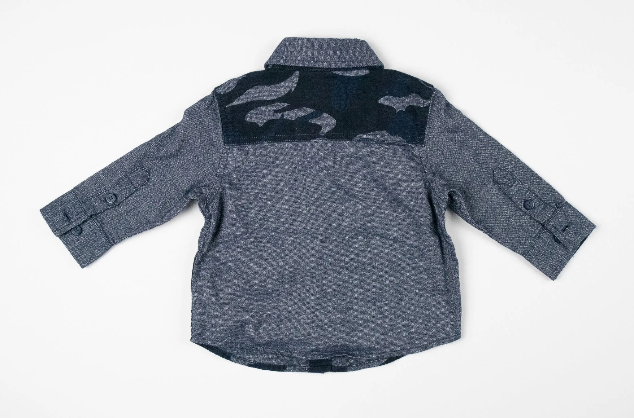 BABY BOY SIZE 12 MONTHS - JOE FRESH, Soft Long-sleeve Dress Shirt EUC B34