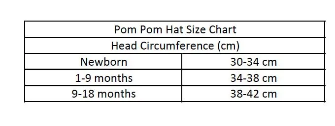 Baby Pom Pom Hat - Red - Faux Fur Bobble