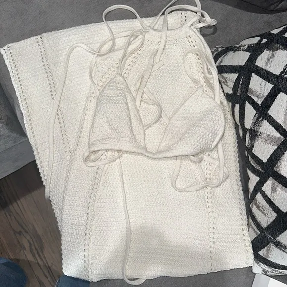 BABYBOO JIA MAXI SKIRT AND TOP- BEIGE SIZE S