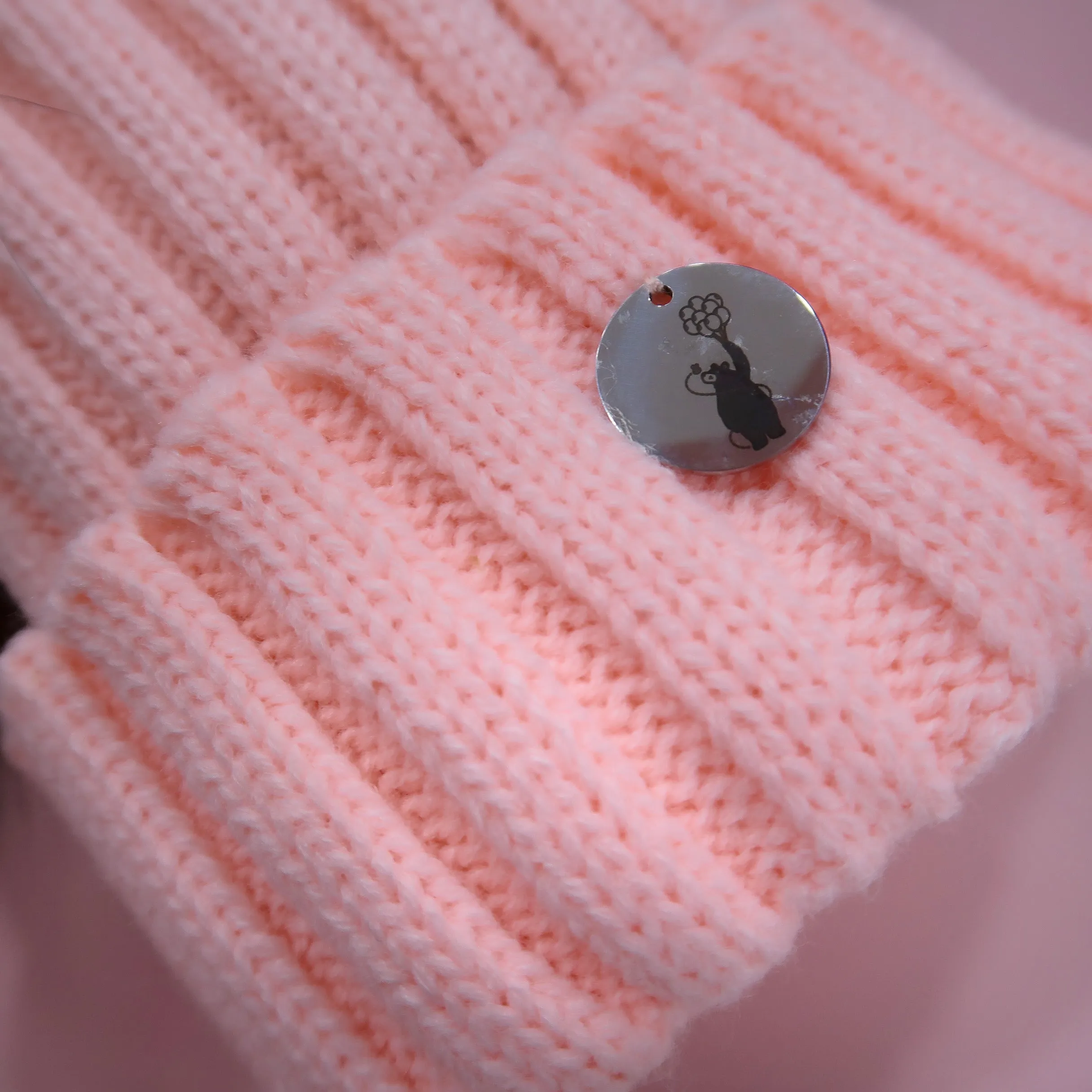 B&B Double Pom Pom Hat - Candyfloss