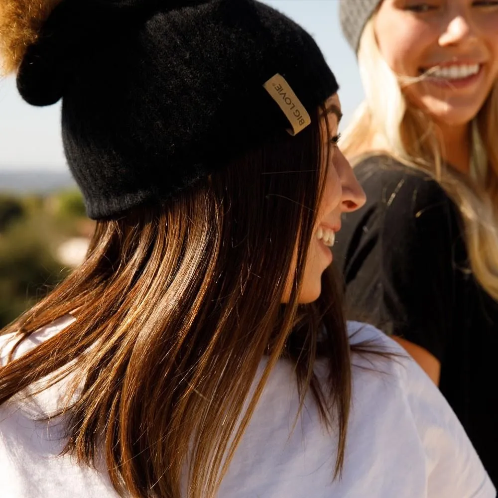 BEAUTIFUL SOUL CASHMERE HAT | BLACK