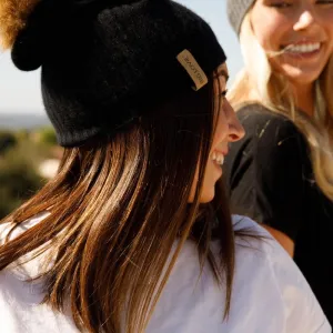 BEAUTIFUL SOUL CASHMERE HAT | BLACK