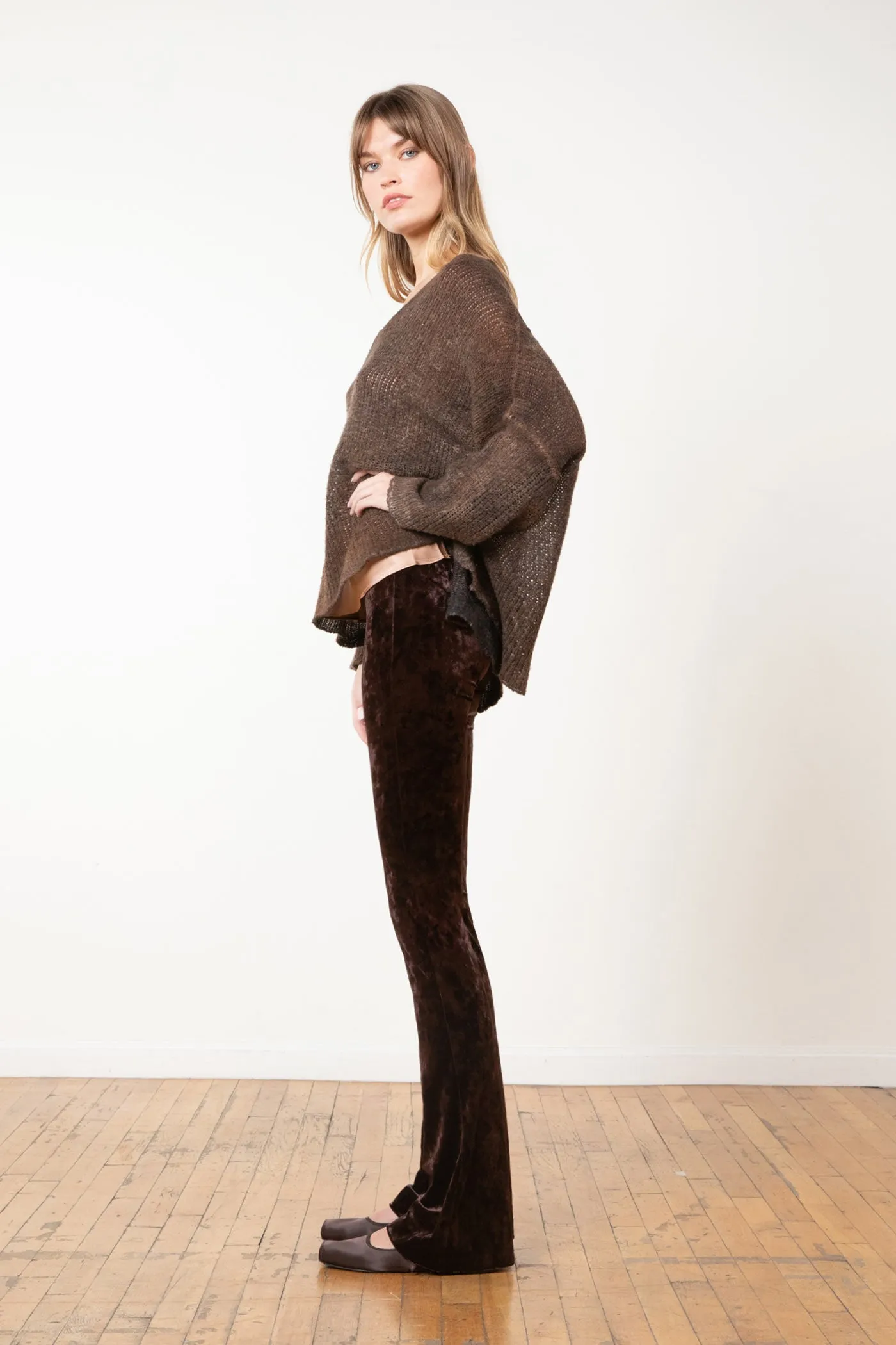 BELLINI Crushed Velvet Brown