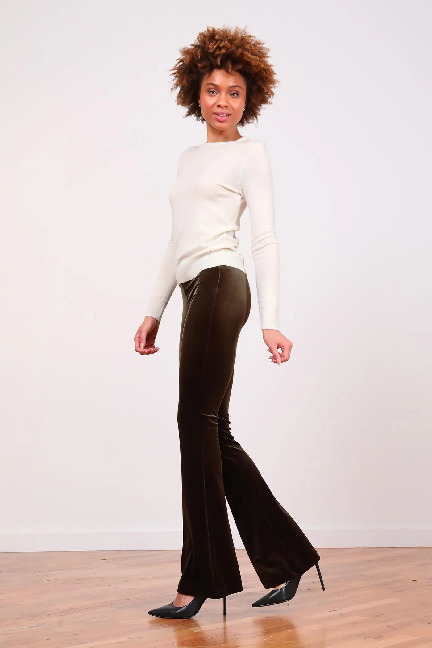 BELLINI Velvet Olive Green