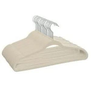 Better Homes & Gardens Non-Slip Velvet Adult Clothing Hangers, Beige, 30 Count - new