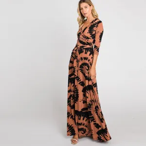 Big Swirl Venechia Maxi Wrap Dress