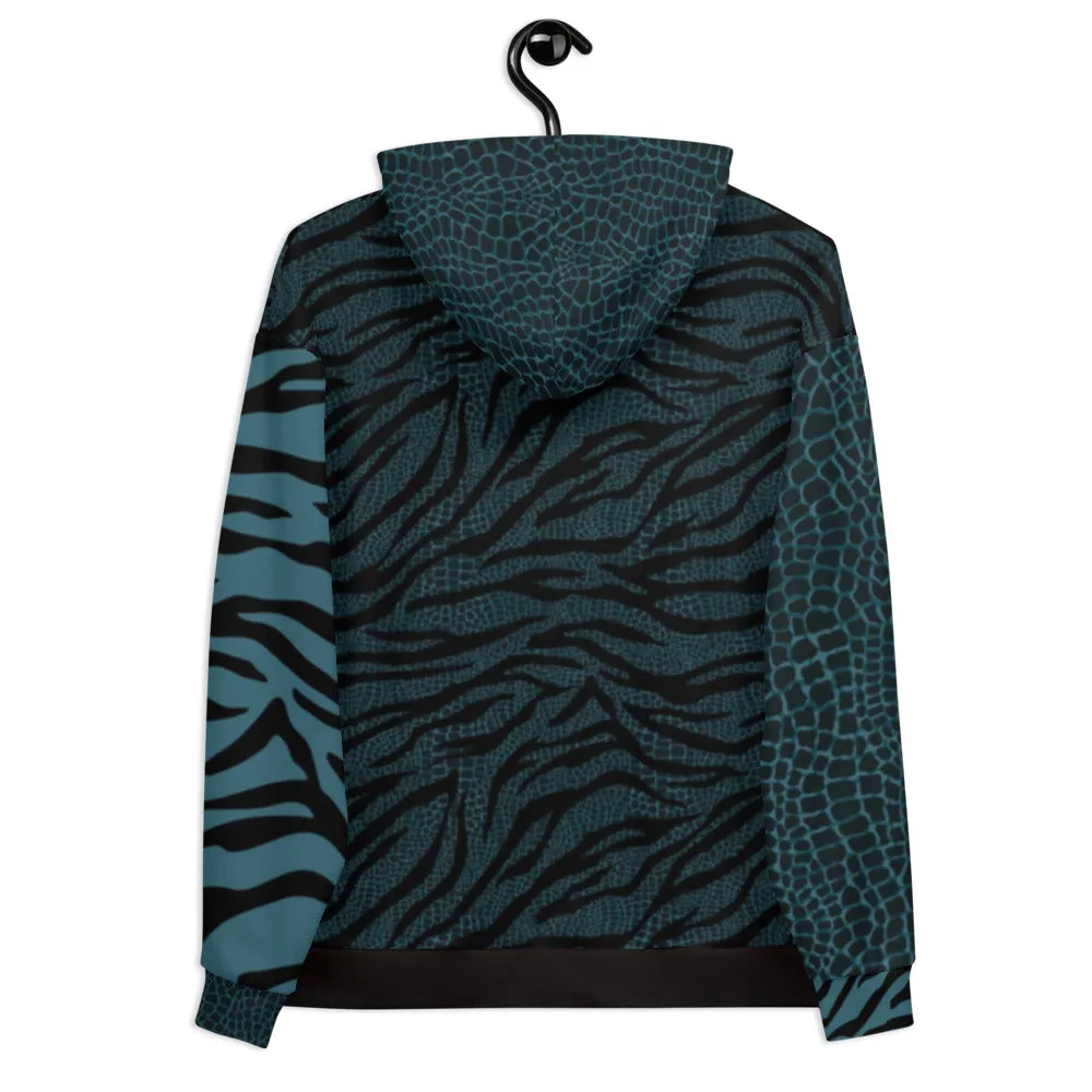 Black and Dark Blue Snake - Unisex Hoodie