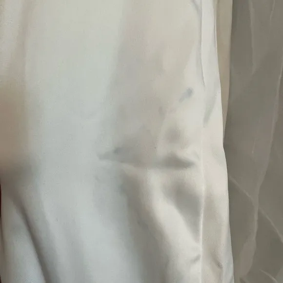 Blissfully Loved White Satin Organza Off-the-Shoulder Maxi Dress