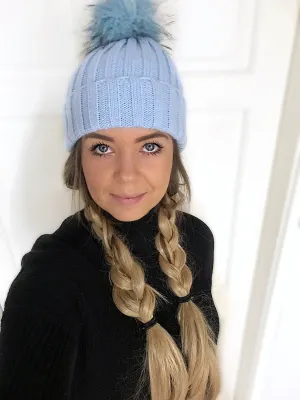 Blue bobble hat - ADULT