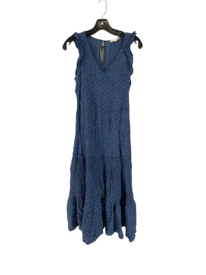 Blue Dress Casual Maxi Clothes Mentor, Size M