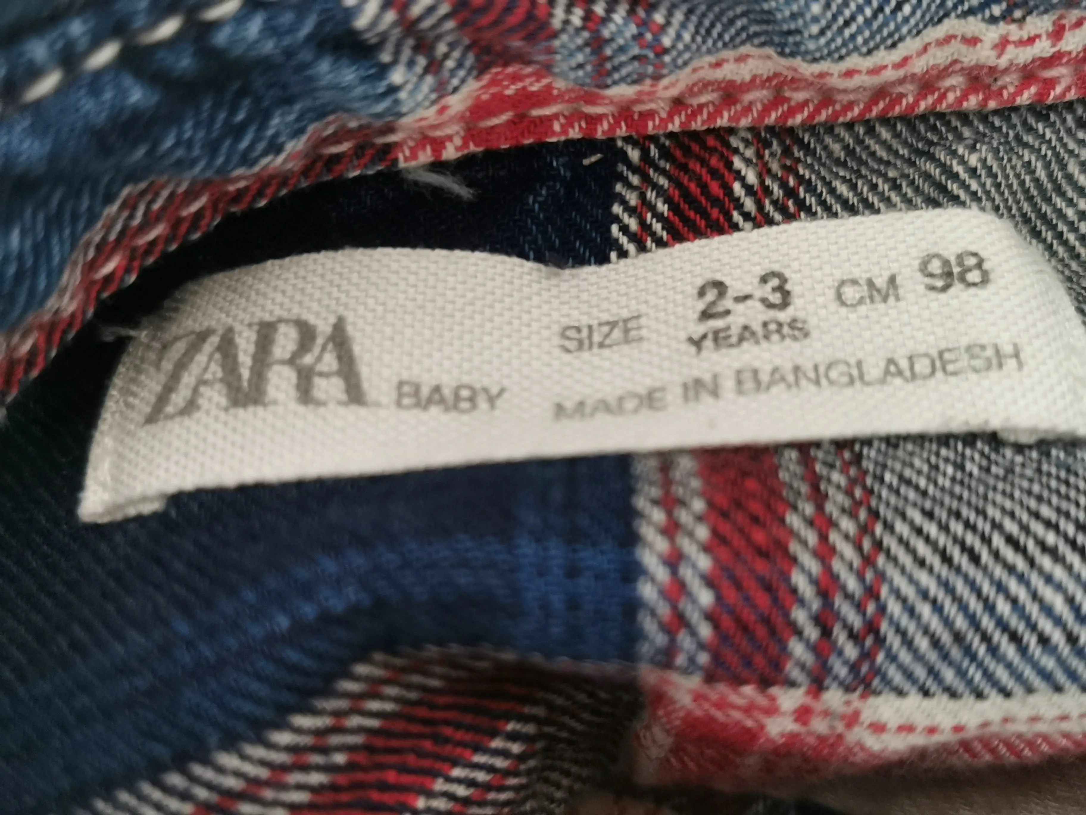 BOY SIZE 2/3 YEARS - ZARA Baby, Soft Flannel, Long-Sleeved Dress Shirt EUC B34
