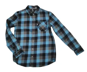 BOY SIZE LARGE (12/14 YEARS) SHAUN WHITE, Long-Sleeve, Soft Flannel, Dress Shirt EUC B33