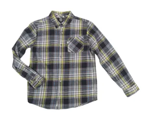 BOY SIZE LARGE (12/14 YEARS) SHAUN WHITE, Long-Sleeve, Soft Flannel, Dress Shirt EUC B33