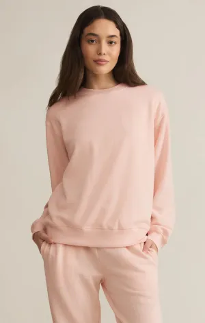 Boyfriend Sweatshirt-Pink Salt