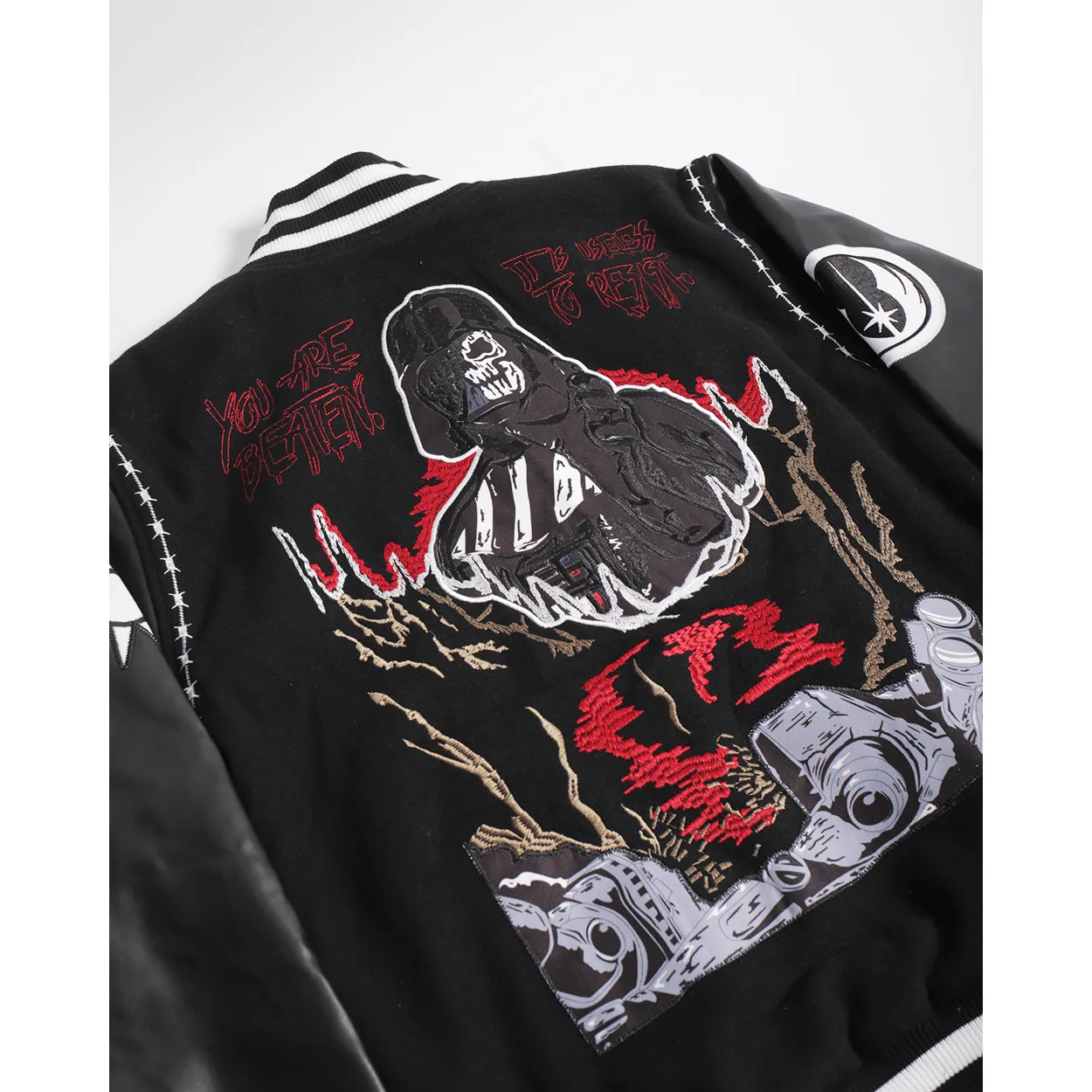 BRAND X DARTH VADER VARSITY JACKET (BLACK)