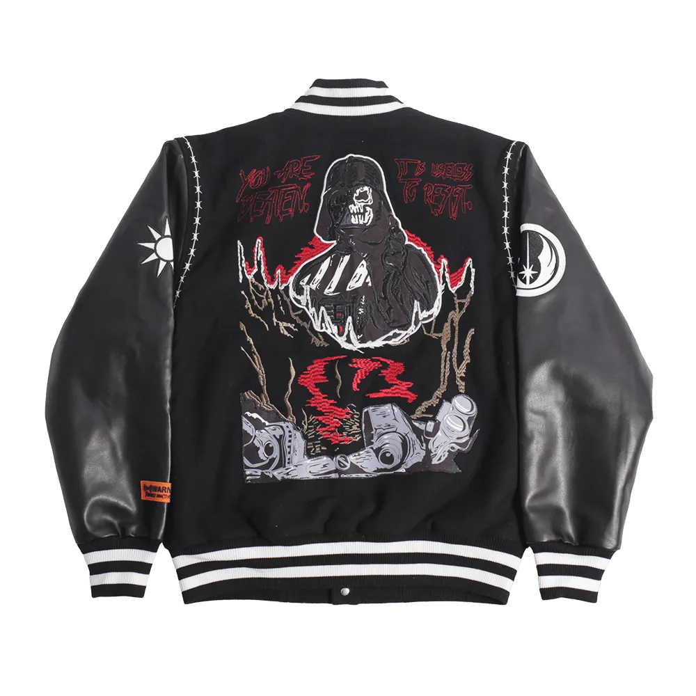BRAND X DARTH VADER VARSITY JACKET (BLACK)
