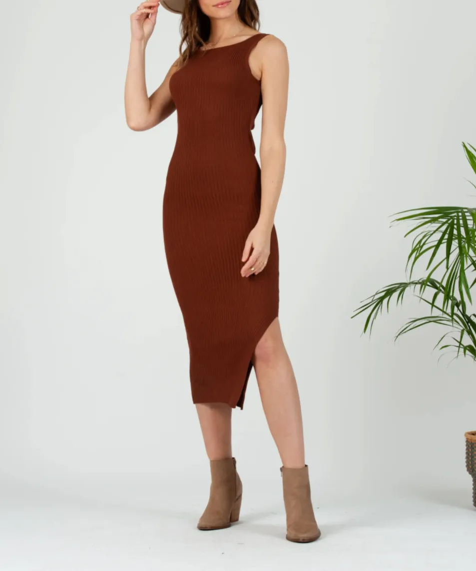 BRODY OPEN-BACK KNIT DRESS