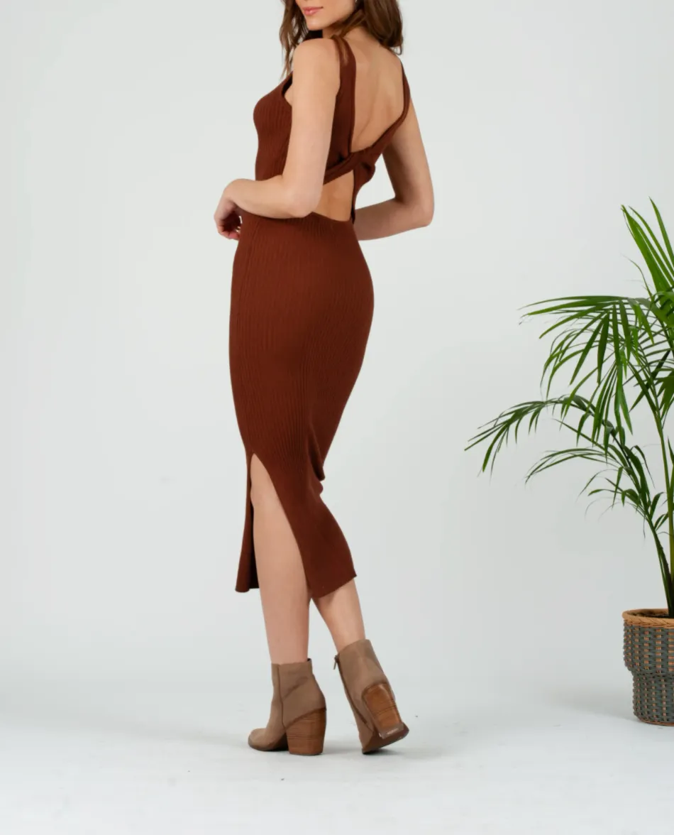 BRODY OPEN-BACK KNIT DRESS