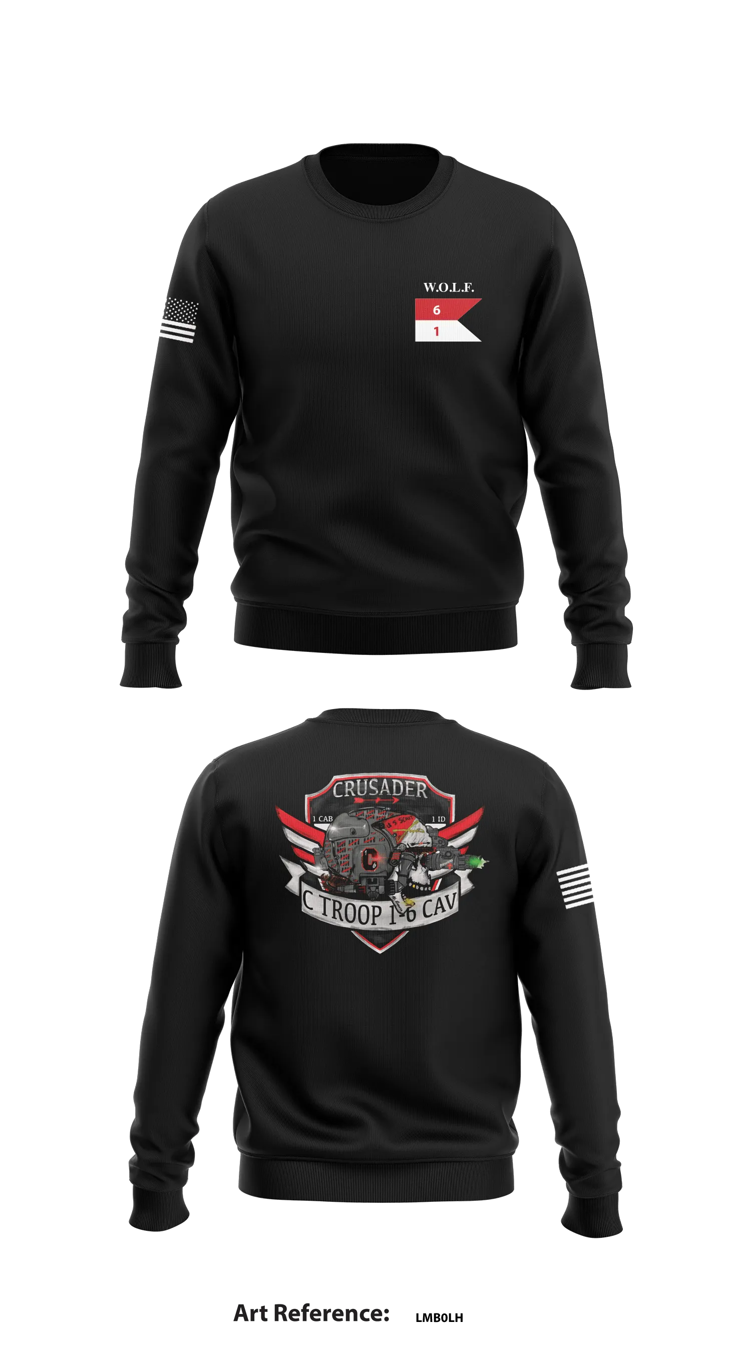 C Trp, 1-6 CAV Store 1 Core Men's Crewneck Performance Sweatshirt - lMB0lH