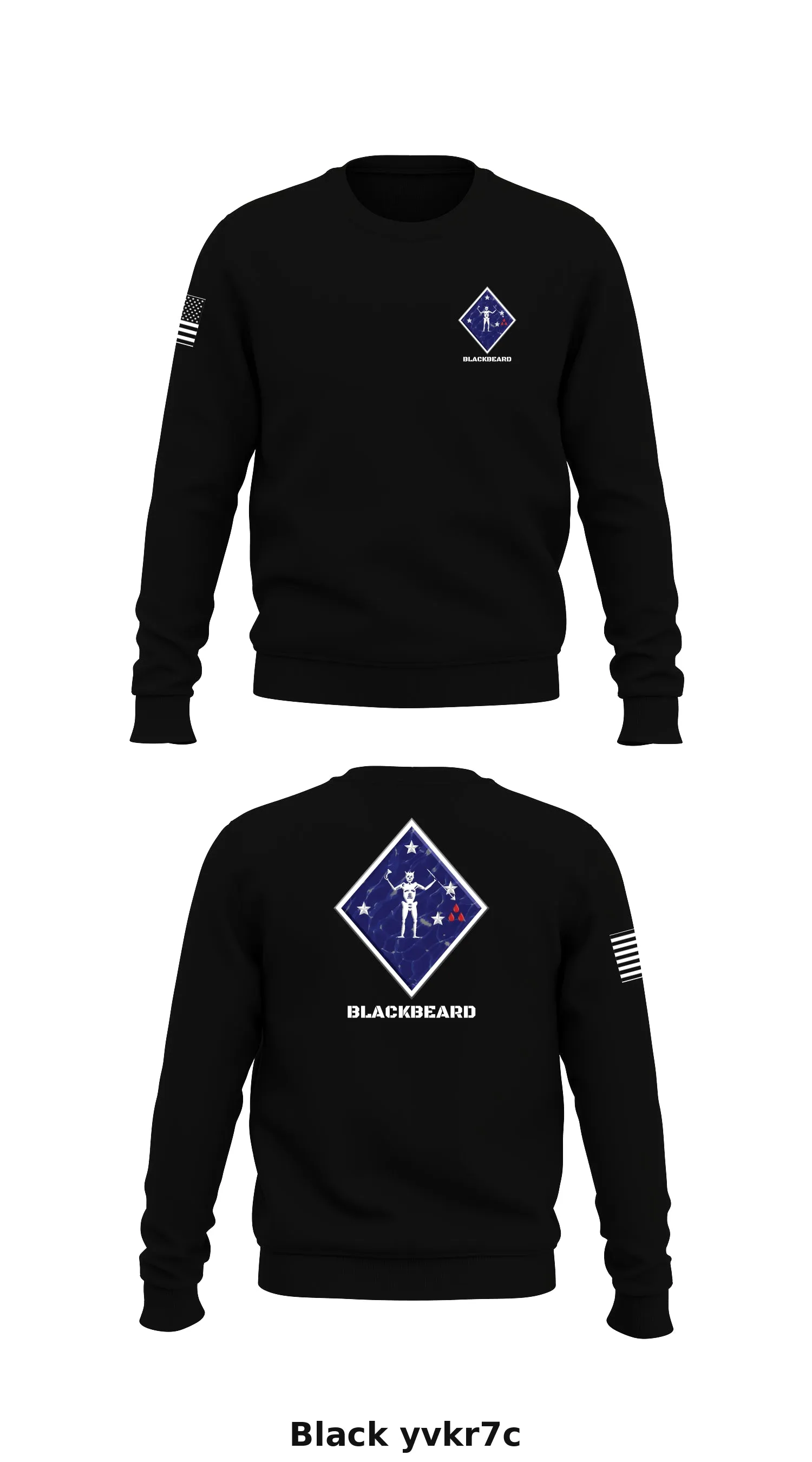 CAAT Blue, V21 Store 1 Core Men's Crewneck Performance Sweatshirt - yvkr7c