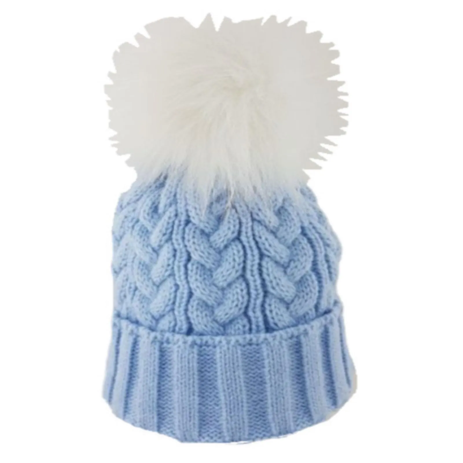 Cable Knit Pom Pom Hat