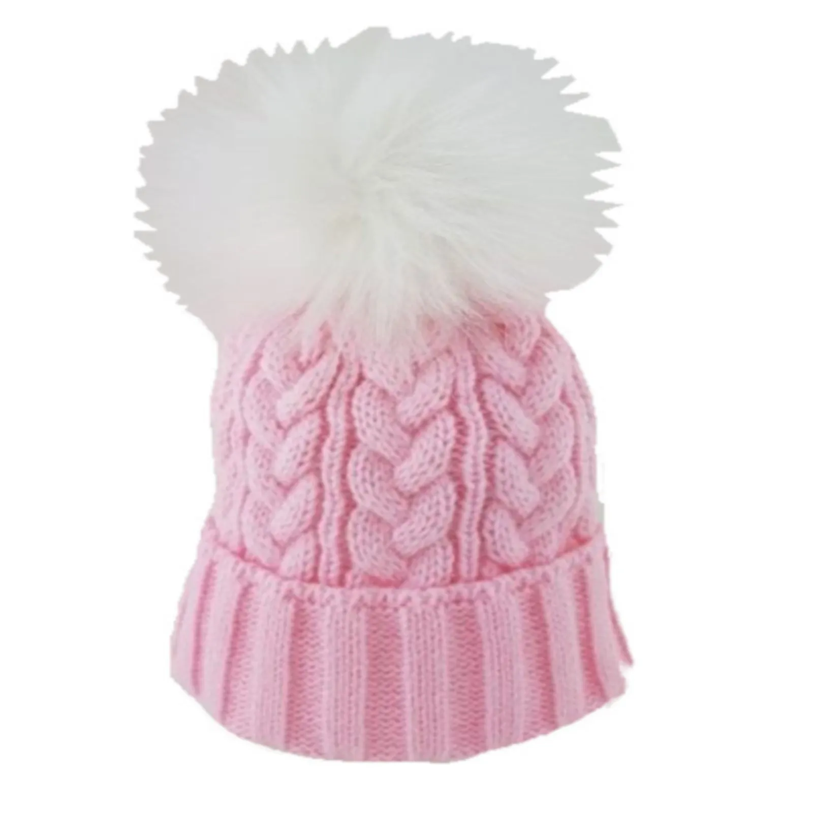 Cable Knit Pom Pom Hat