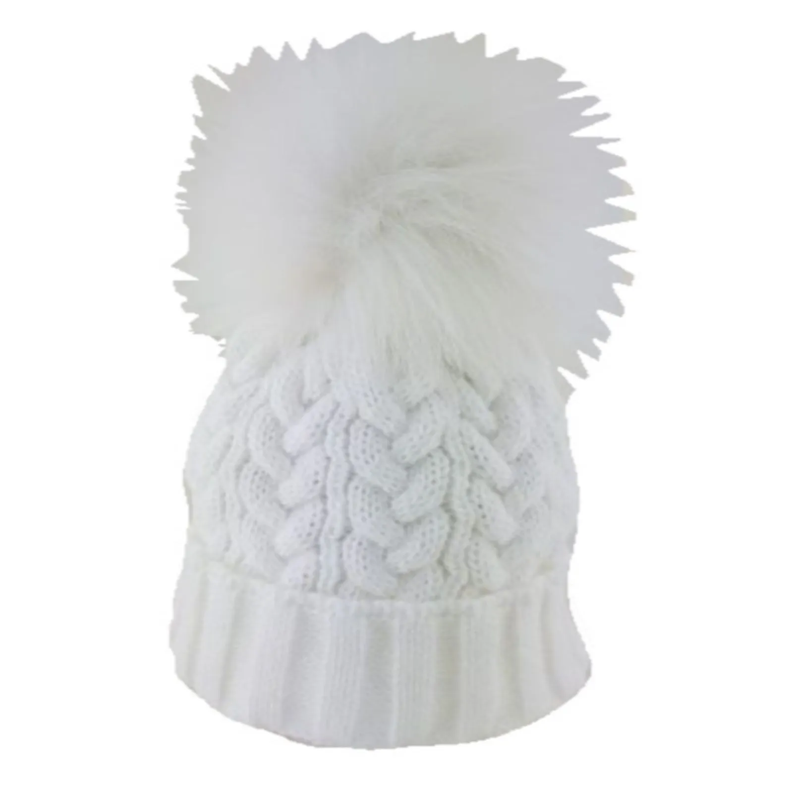 Cable Knit Pom Pom Hat