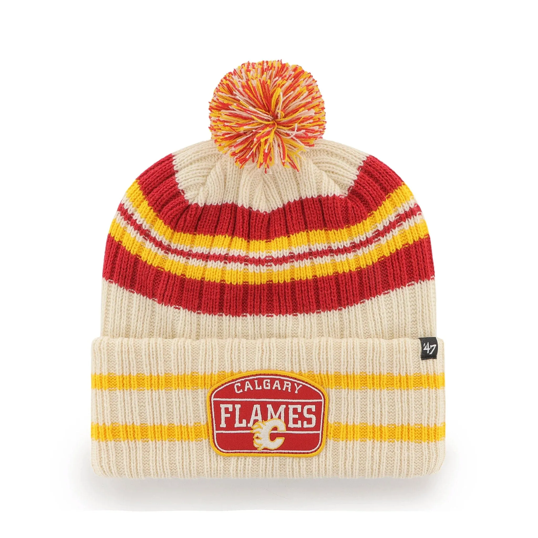 Calgary Flames - 47 Brand NHL Hone Patch Cuff Knit Toque