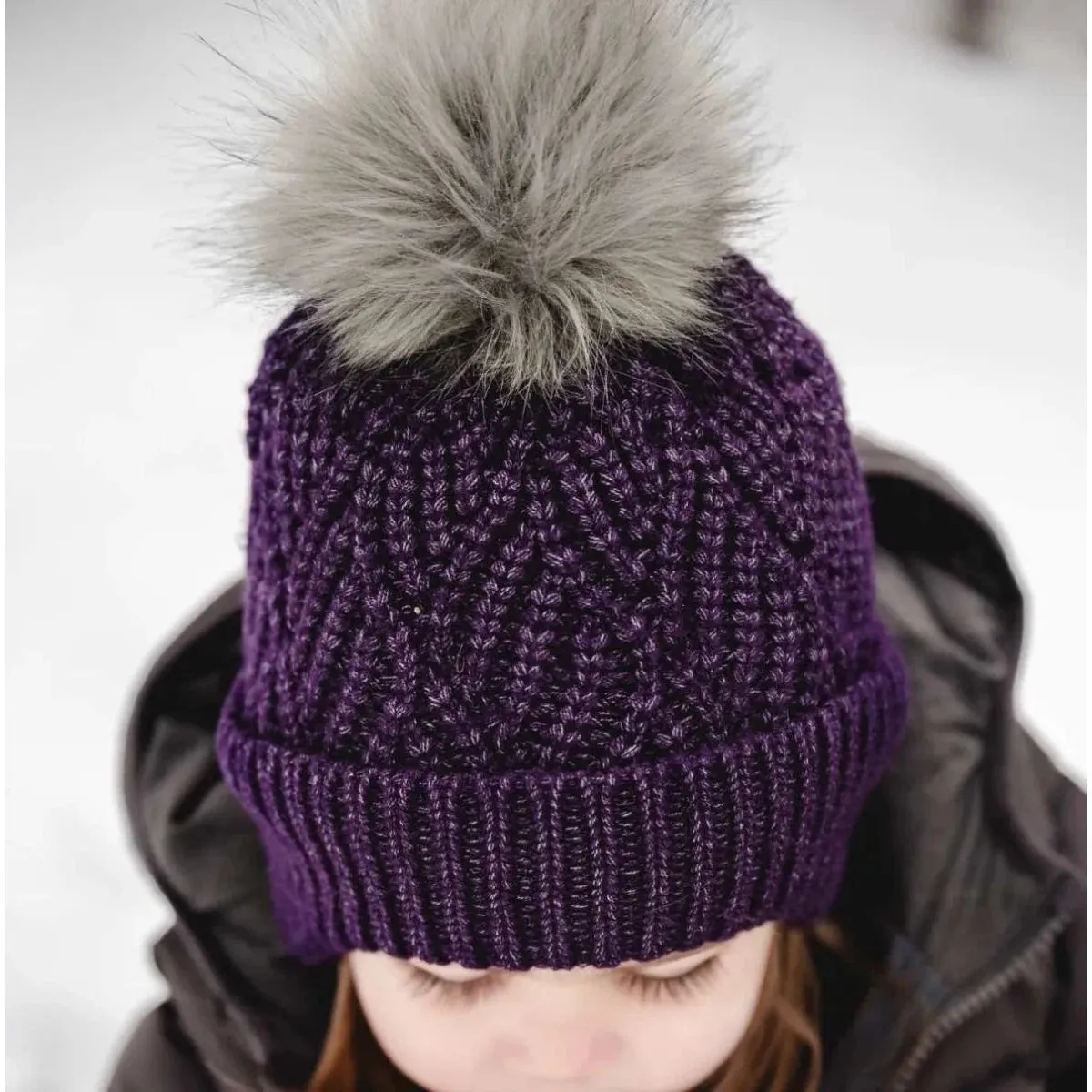 Calikids Knit Hat - Blackberry